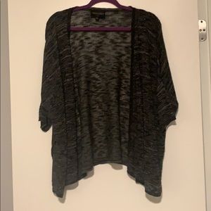 Black short sleeve cover up